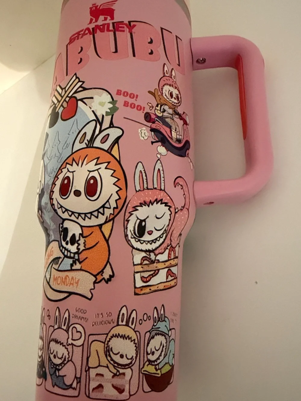 Stanley Pink Labubu 40oz Handle Quencher Tumbler - Picture 5 of 16